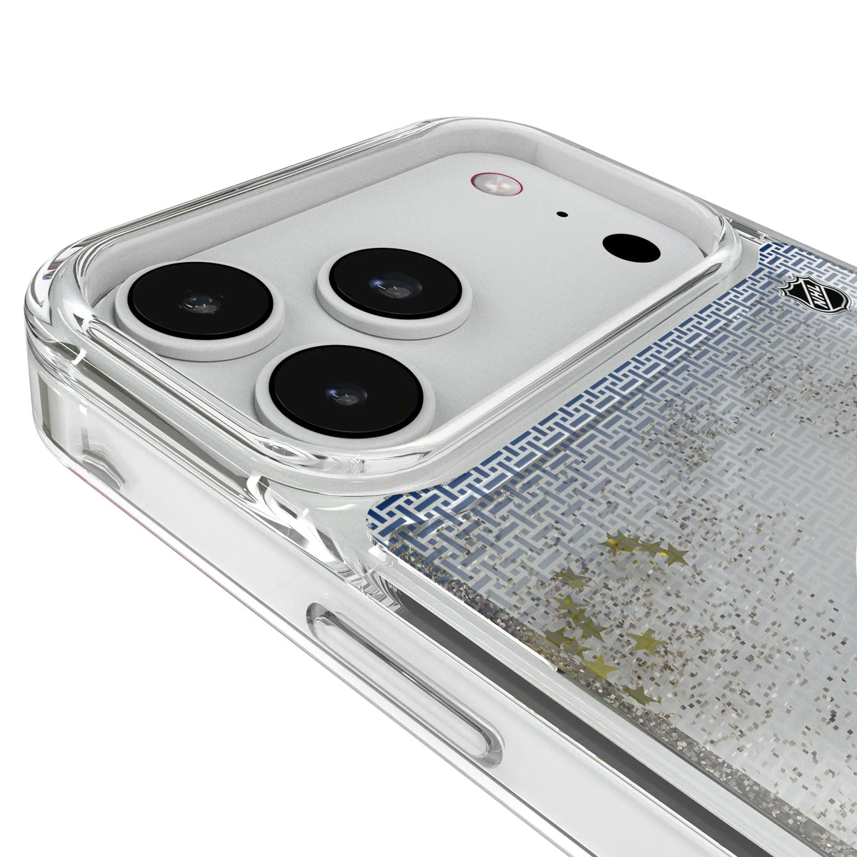 Edmonton Oilers Linen Glitter Phone Case for Apple iPhone