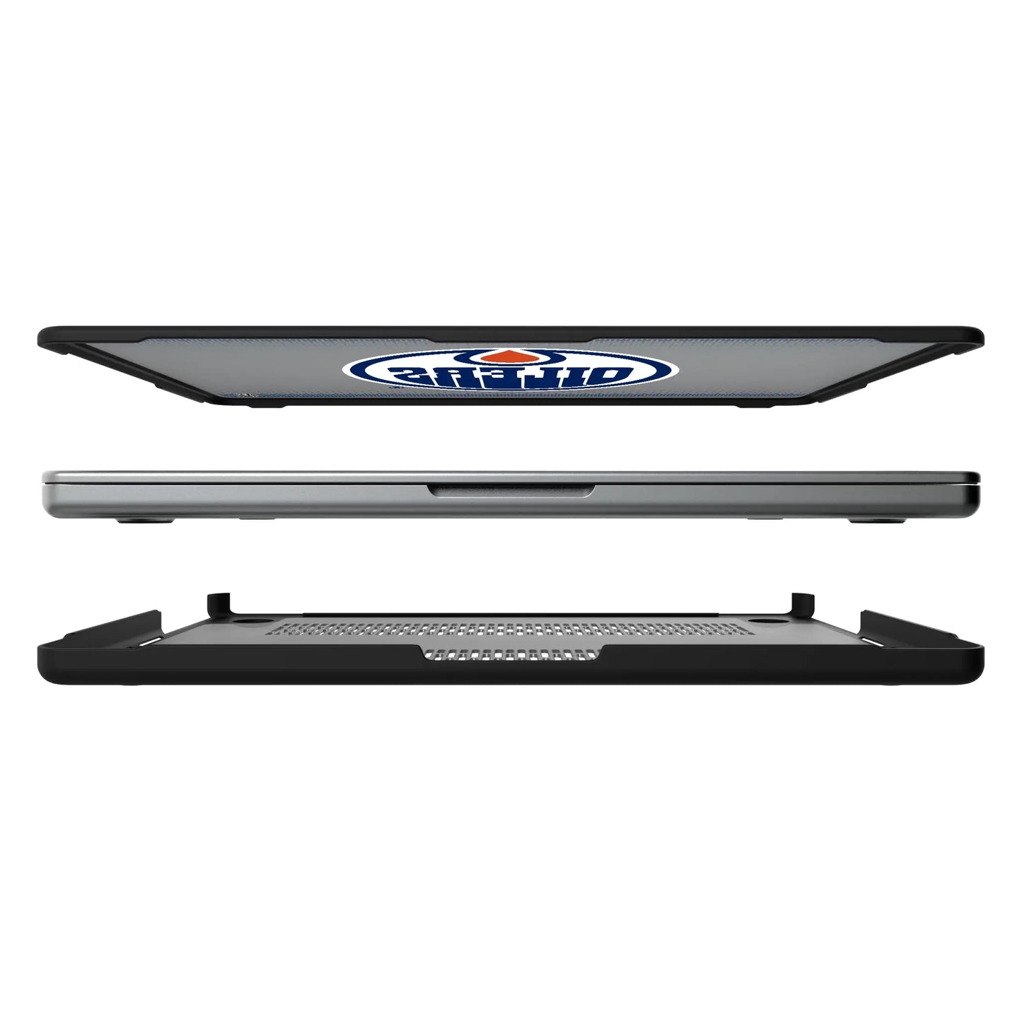 Edmonton Oilers Linen Laptop Case for Apple MacBook