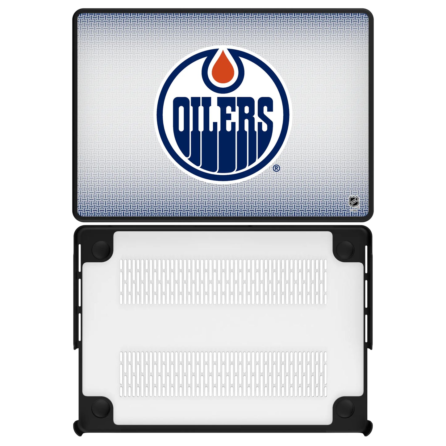 Edmonton Oilers Linen Laptop Case for Apple MacBook