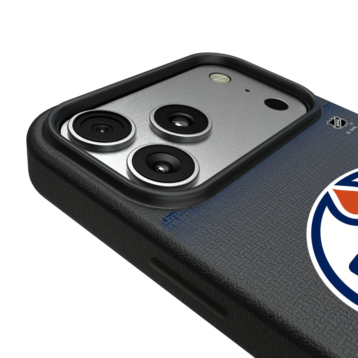 Edmonton Oilers Linen MagSafe Compatible Phone Case for Apple iPhone