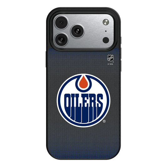 Edmonton Oilers Linen MagSafe Compatible Phone Case for Apple iPhone