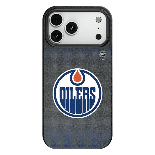 Edmonton Oilers Linen MagSafe Compatible Phone Case for Apple iPhone