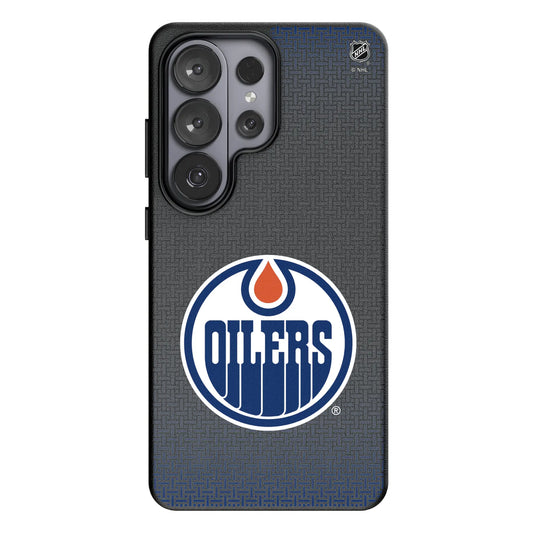 Edmonton Oilers Linen MagSafe Compatible Phone Case for Samsung Galaxy