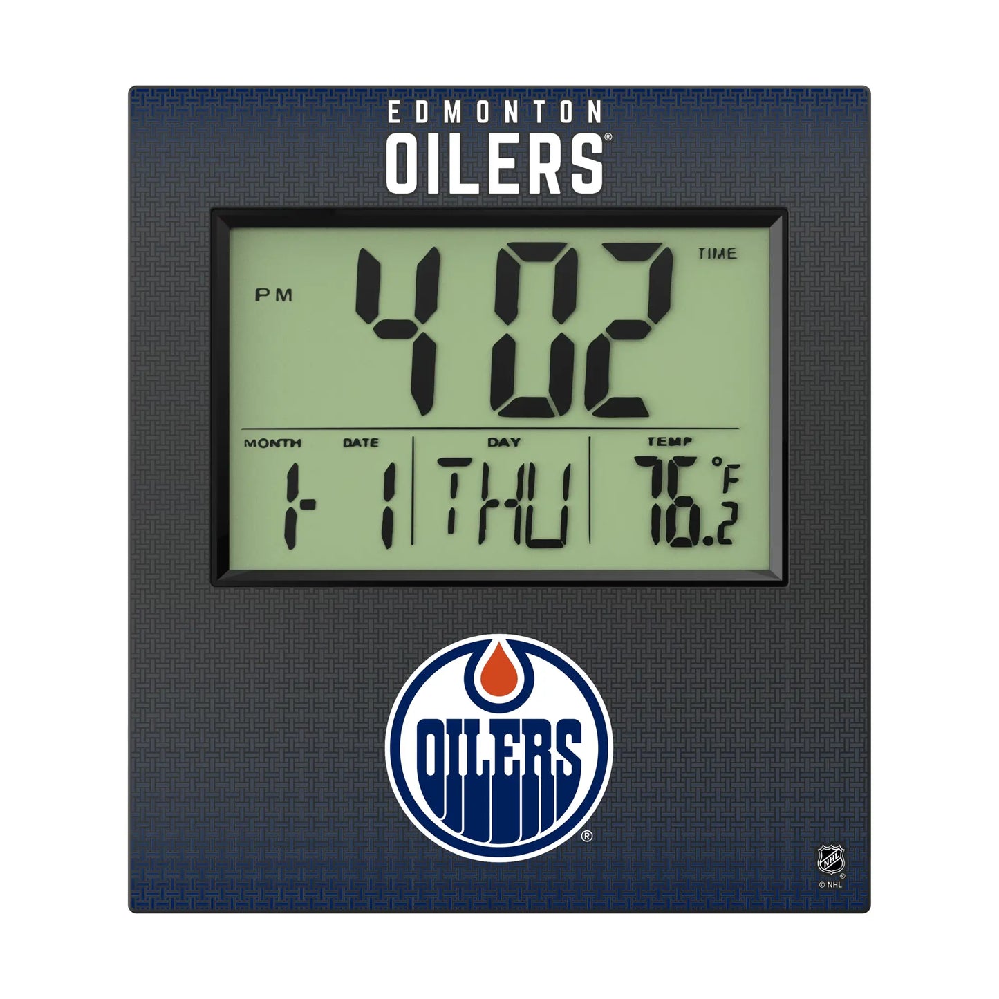 Edmonton Oilers Linen Wall Clock