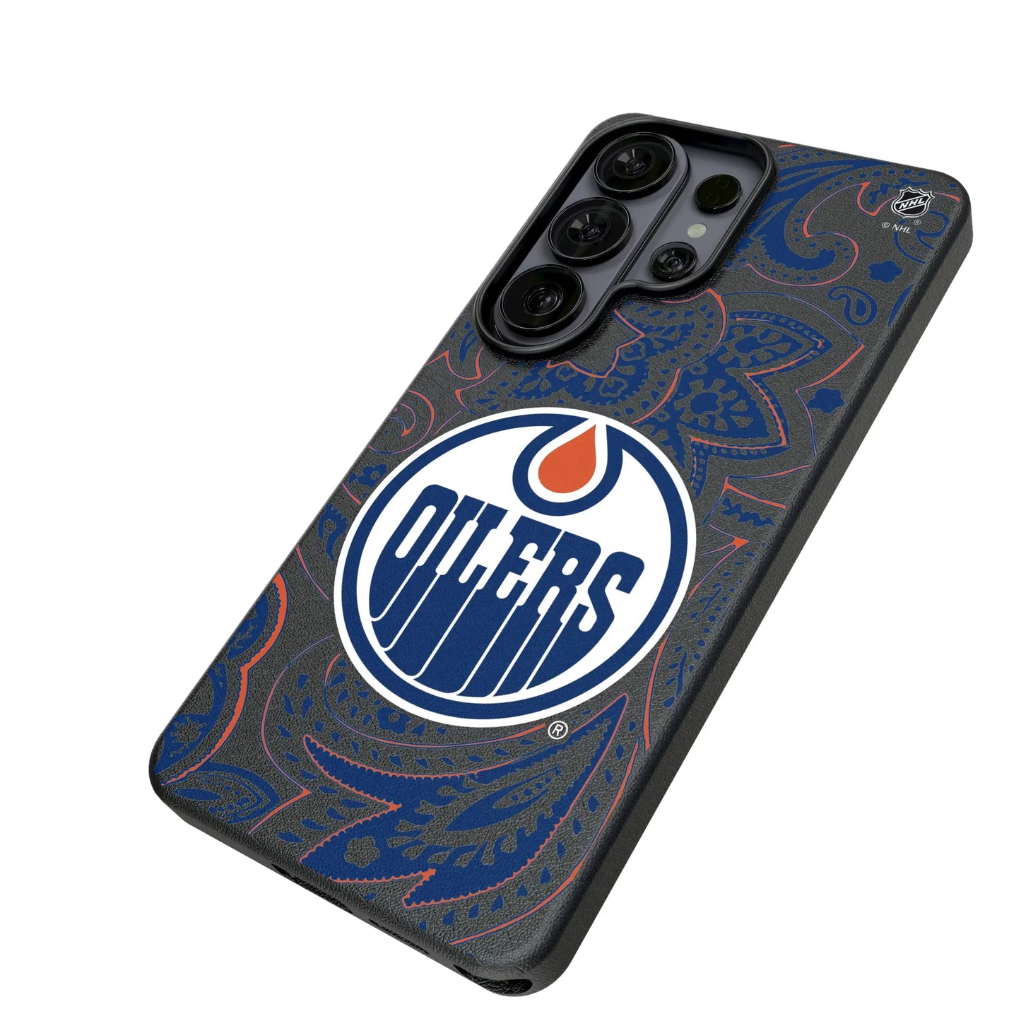 Edmonton Oilers Paisley MagSafe Compatible Phone Case for Samsung Galaxy