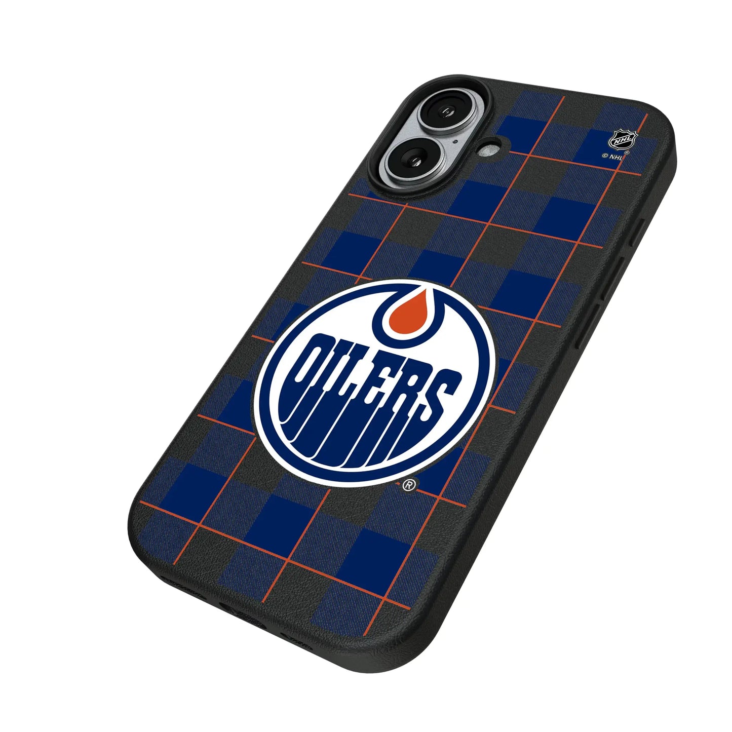 Edmonton Oilers Plaid MagSafe Compatible Phone Case for Apple iPhone