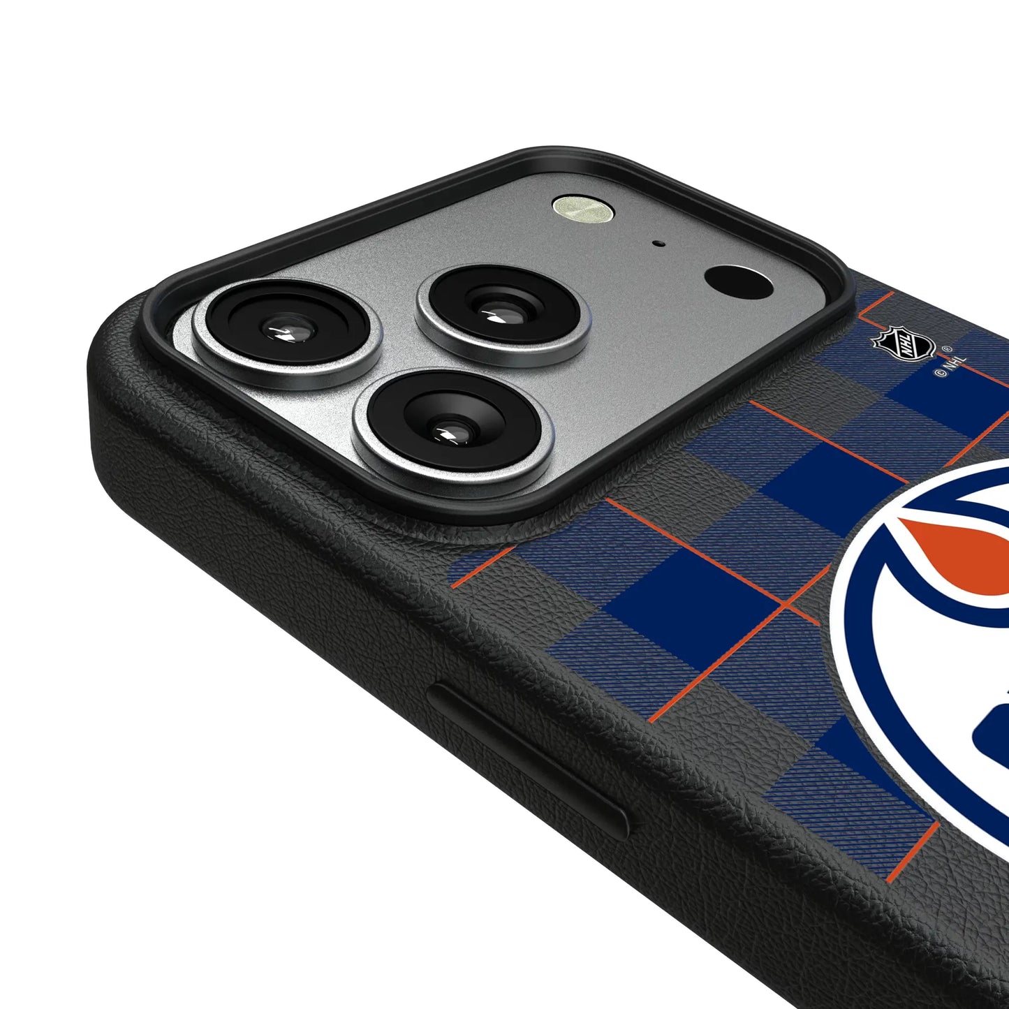 Edmonton Oilers Plaid MagSafe Compatible Phone Case for Apple iPhone