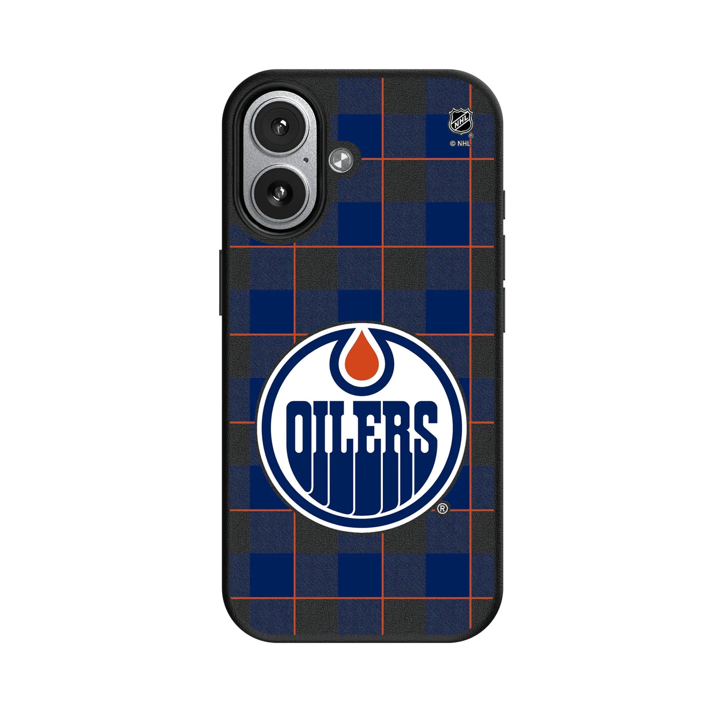 Edmonton Oilers Plaid MagSafe Compatible Phone Case for Apple iPhone