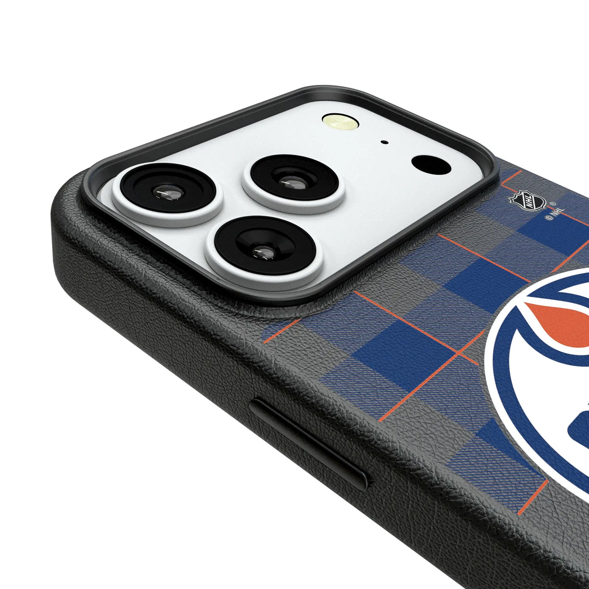 Edmonton Oilers Plaid MagSafe Compatible Phone Case for Apple iPhone