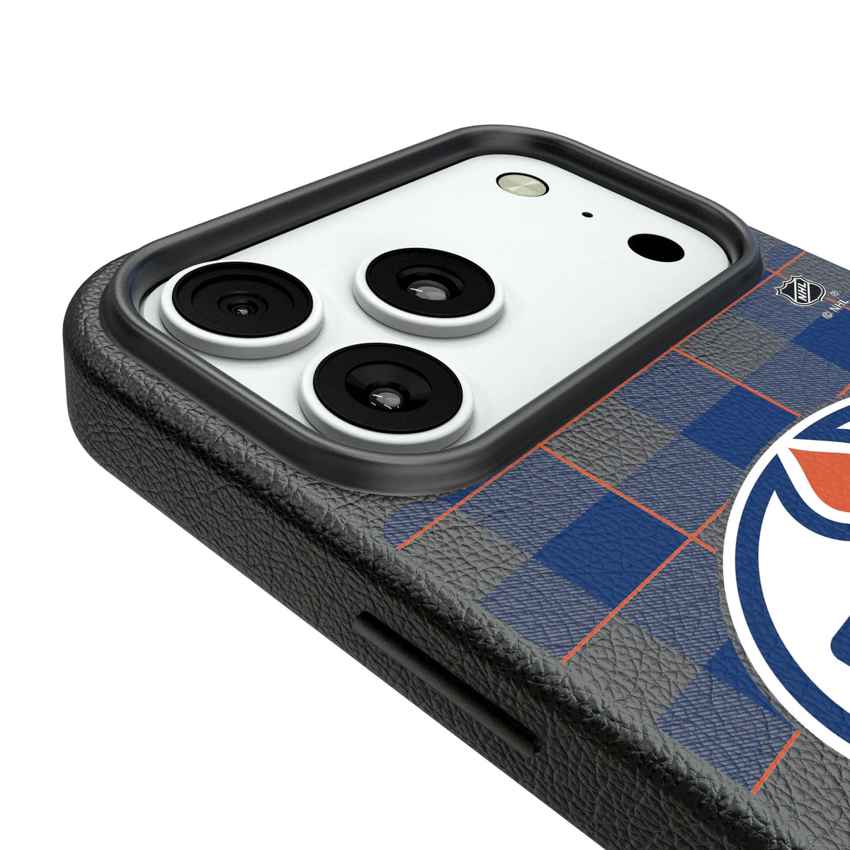 Edmonton Oilers Plaid MagSafe Compatible Phone Case for Apple iPhone