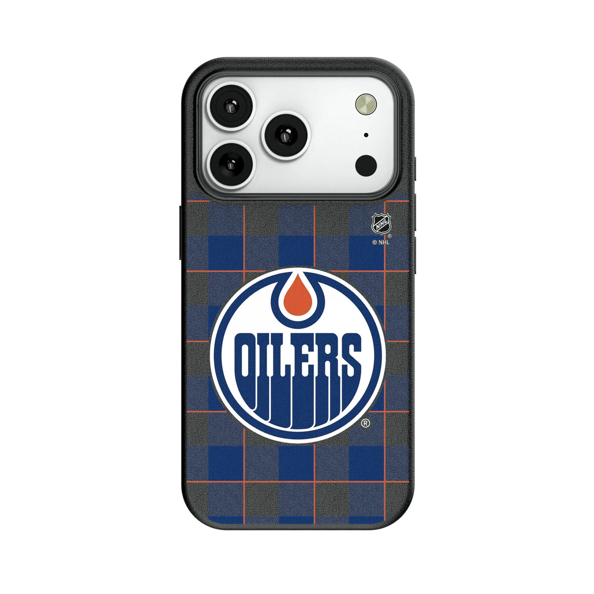 Edmonton Oilers Plaid MagSafe Compatible Phone Case for Apple iPhone