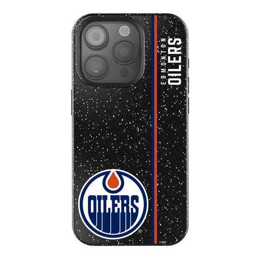 Edmonton Oilers Sidebar Black Bling Phone Case for Apple iPhone
