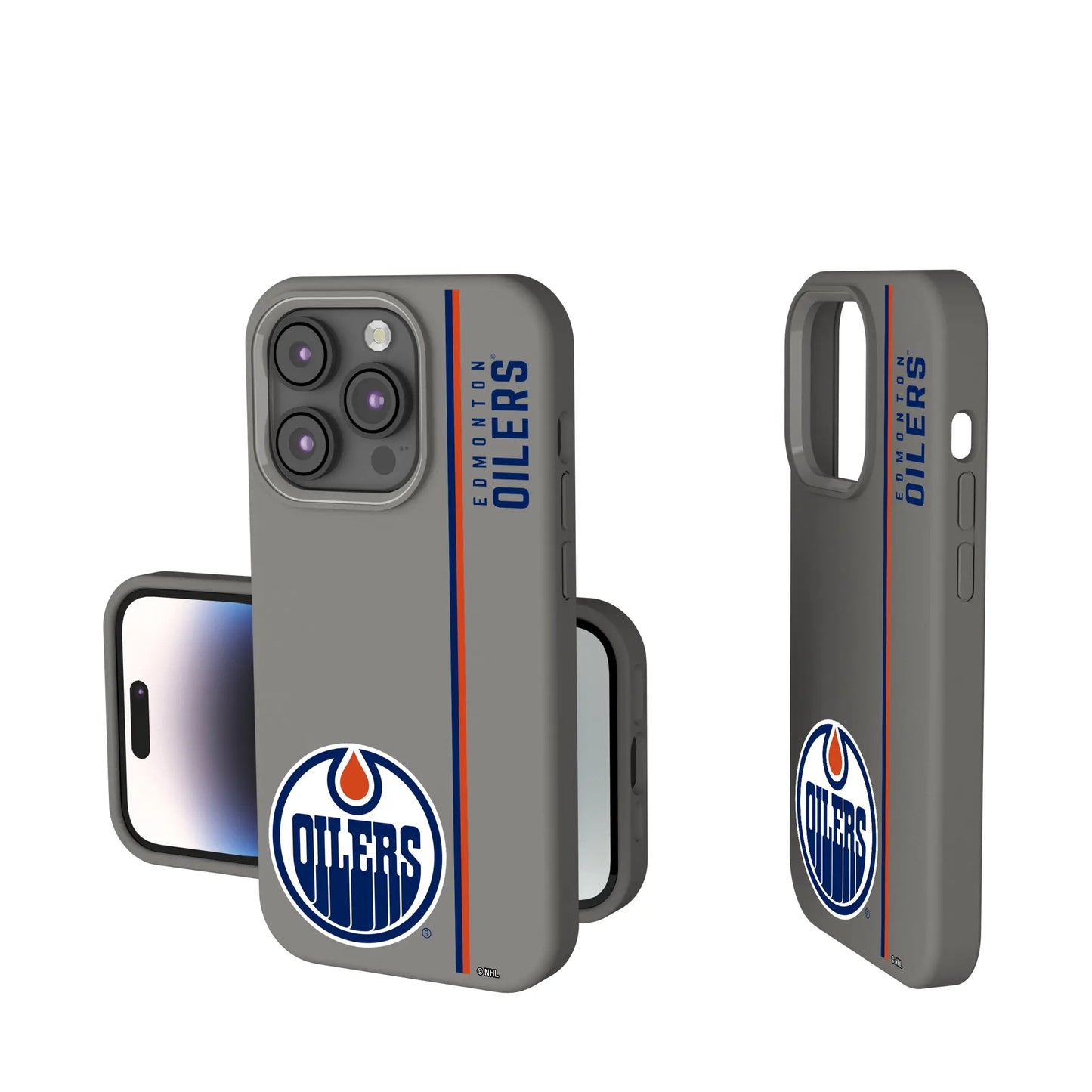 Edmonton Oilers Sidebar Soft Touch Phone Case for Apple iPhone