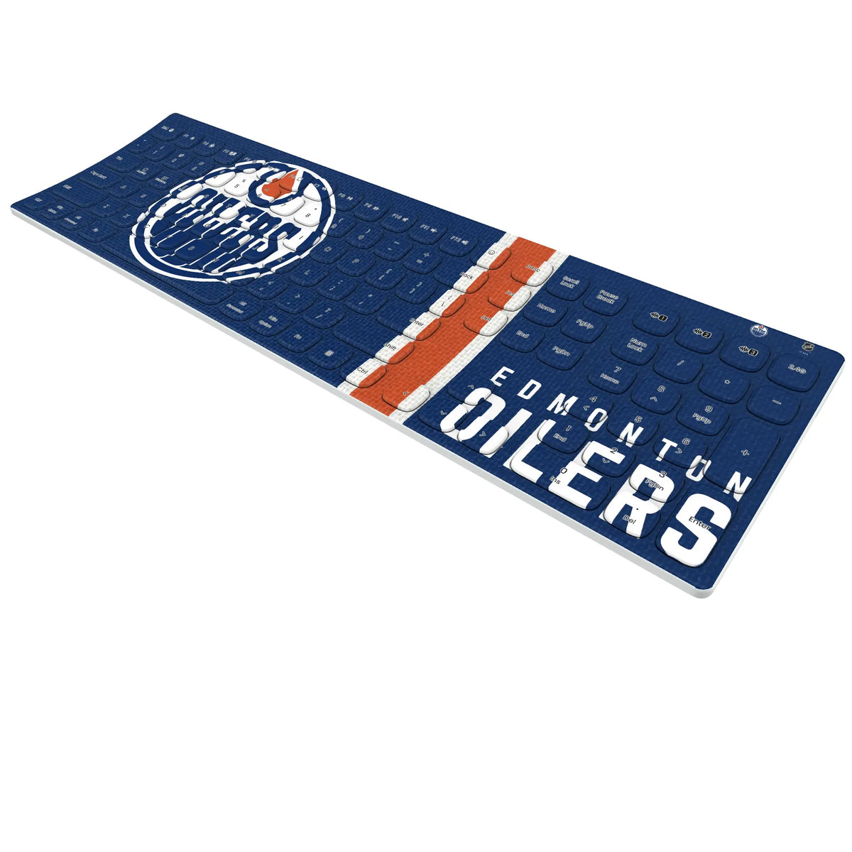 Edmonton Oilers Stripe Curved Wireless Keyboard