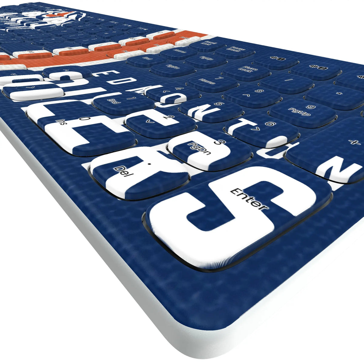 Edmonton Oilers Stripe Curved Wireless Keyboard