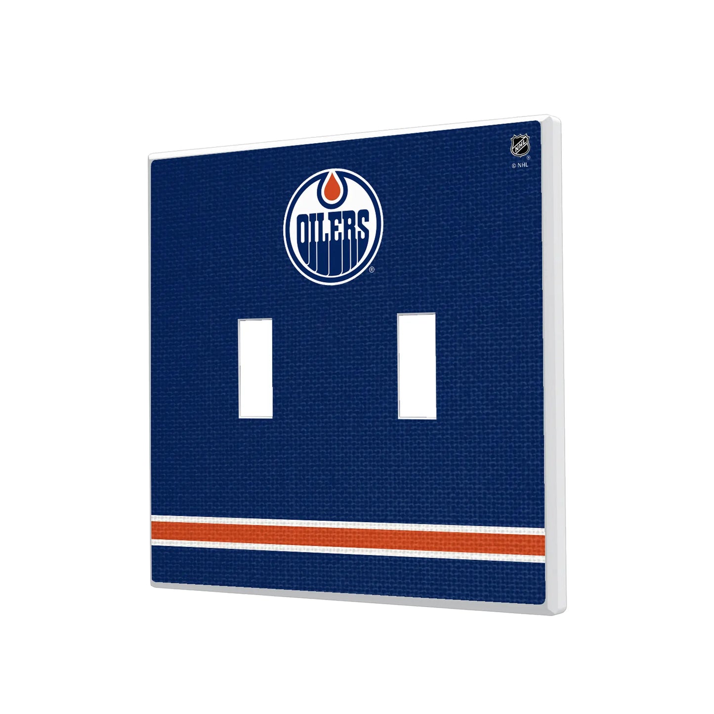 Edmonton Oilers Stripe Hidden-Screw Light Switch Plate