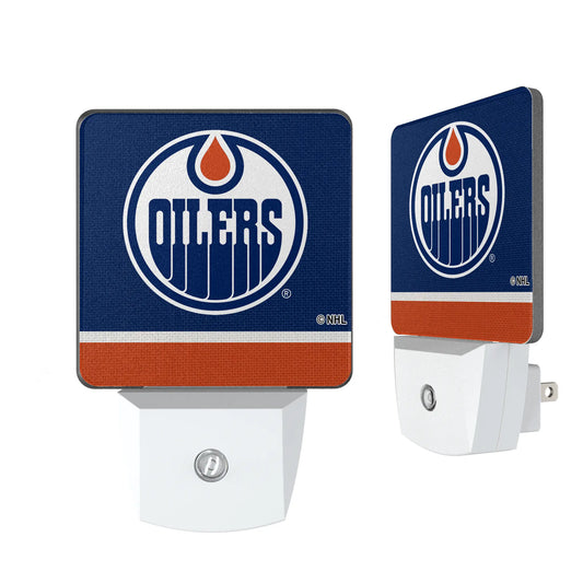 Edmonton Oilers Stripe Night Light 2-Pack