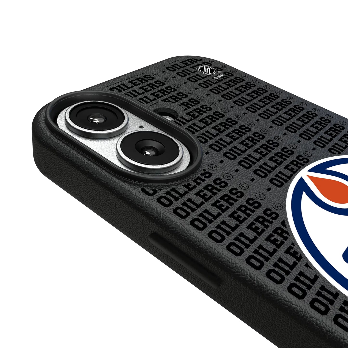 Edmonton Oilers Text Backdrop MagSafe Compatible Phone Case for Apple iPhone
