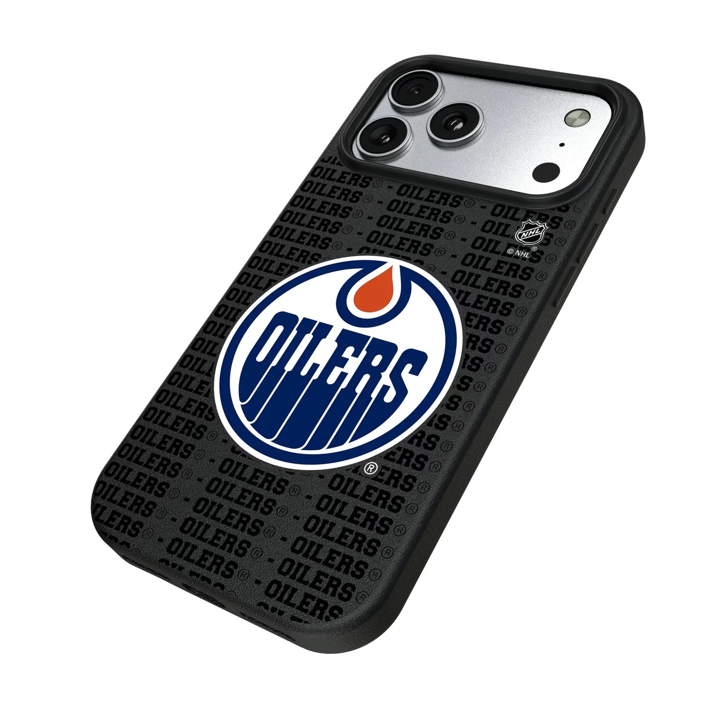 Edmonton Oilers Text Backdrop MagSafe Compatible Phone Case for Apple iPhone