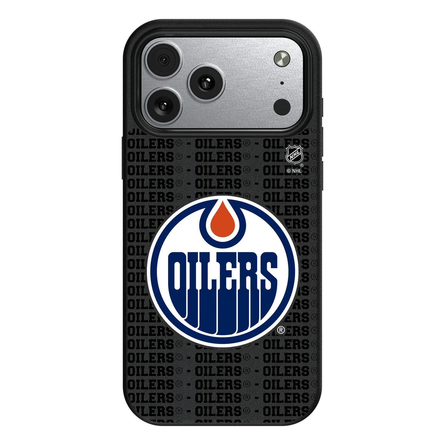 Edmonton Oilers Text Backdrop MagSafe Compatible Phone Case for Apple iPhone