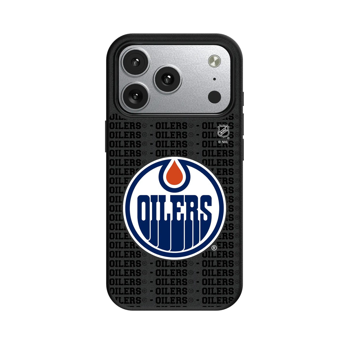 Edmonton Oilers Text Backdrop MagSafe Compatible Phone Case for Apple iPhone
