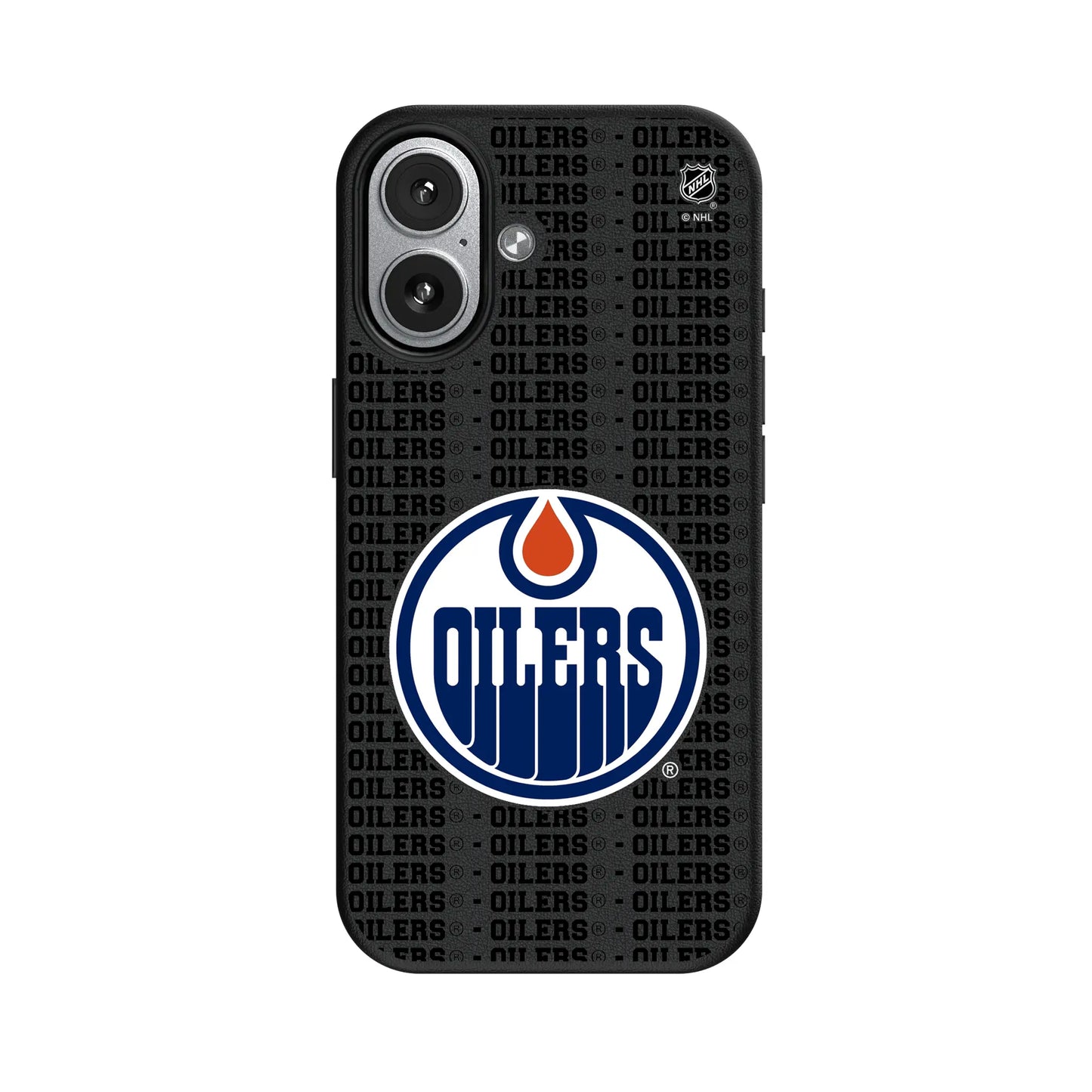 Edmonton Oilers Text Backdrop MagSafe Compatible Phone Case for Apple iPhone