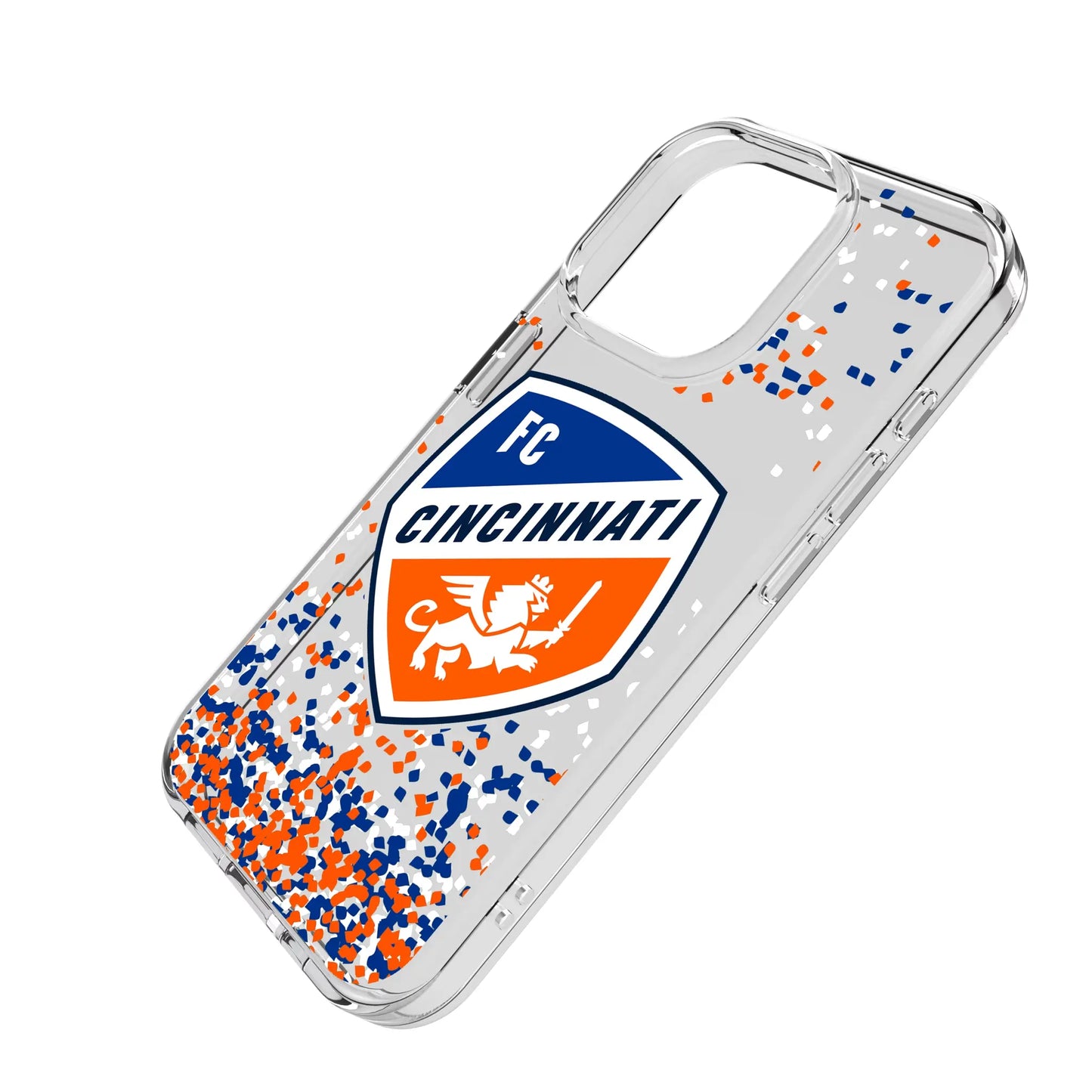 FC Cincinnati Confetti Clear Phone Case for Apple iPhone