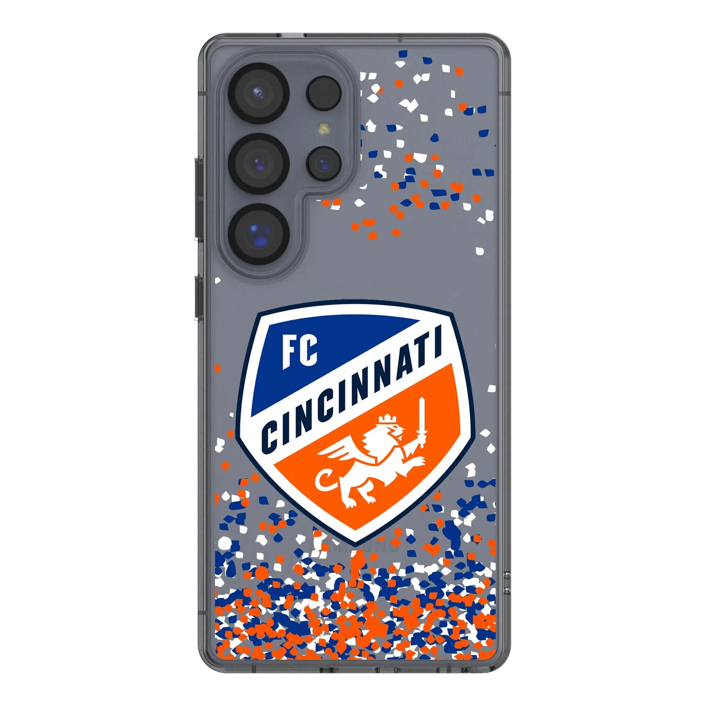 FC Cincinnati Confetti Clear Phone Case for Samsung Galaxy