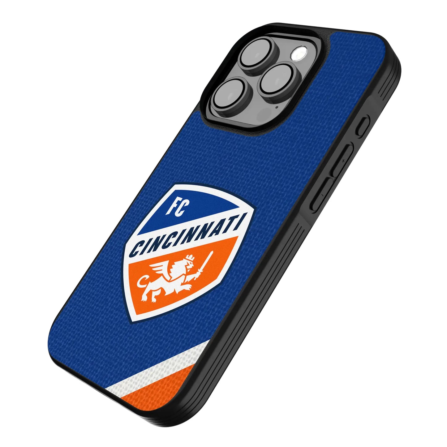 FC Cincinnati Diagonal Stripe Bump Phone Case for Apple iPhone