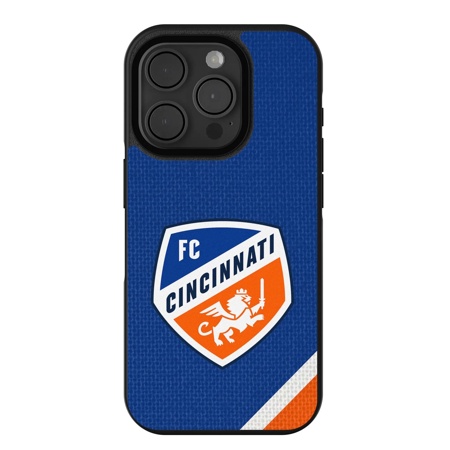 FC Cincinnati Diagonal Stripe Bump Phone Case for Apple iPhone