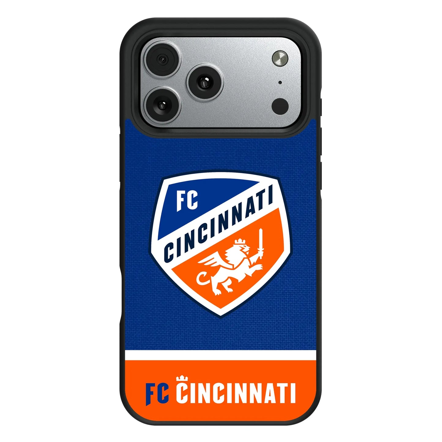 FC Cincinnati Endzone Solid Bump Phone Case for Apple iPhone