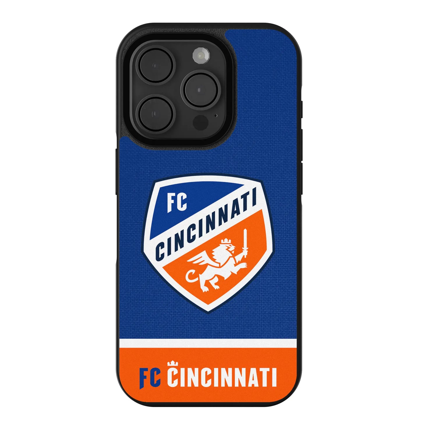 FC Cincinnati Endzone Solid Bump Phone Case for Apple iPhone