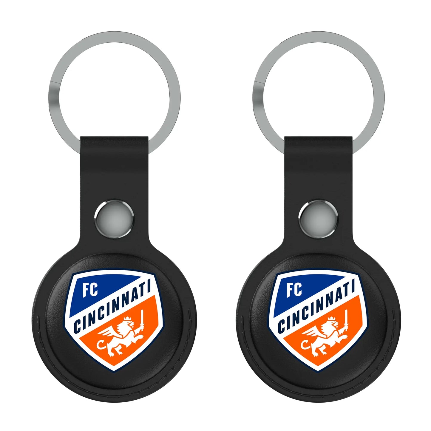 FC Cincinnati Insignia Black Airtag Holder 2-Pack
