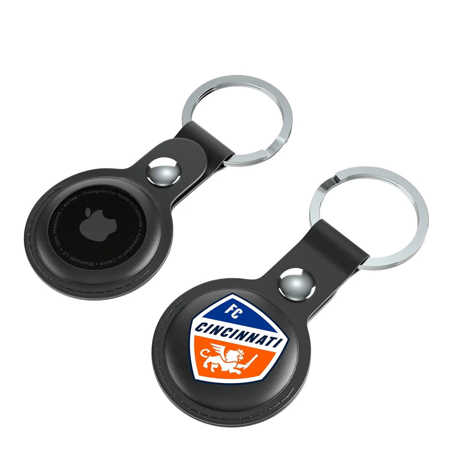 FC Cincinnati Insignia Black Airtag Holder 2-Pack