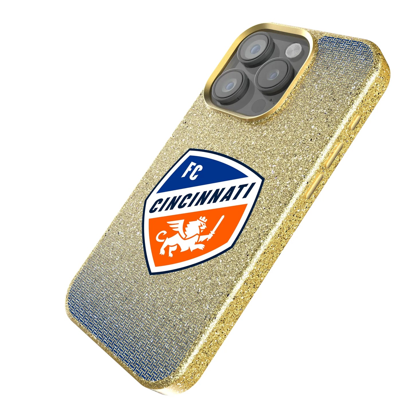 FC Cincinnati Linen Bling Phone Case for Apple iPhone