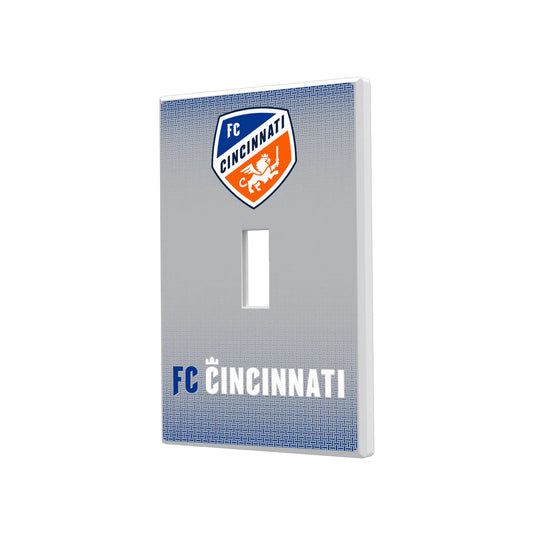FC Cincinnati Linen Hidden-Screw Light Switch Plate