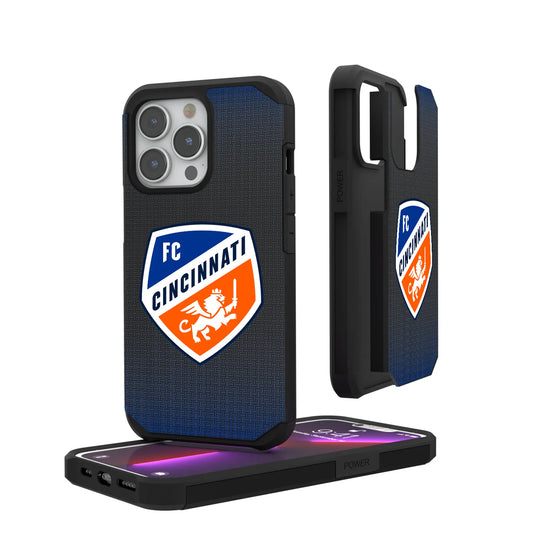 FC Cincinnati Linen Rugged Phone Case for Apple iPhone