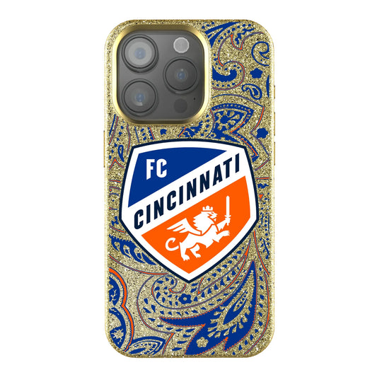 FC Cincinnati Paisley Bling Phone Case for Apple iPhone