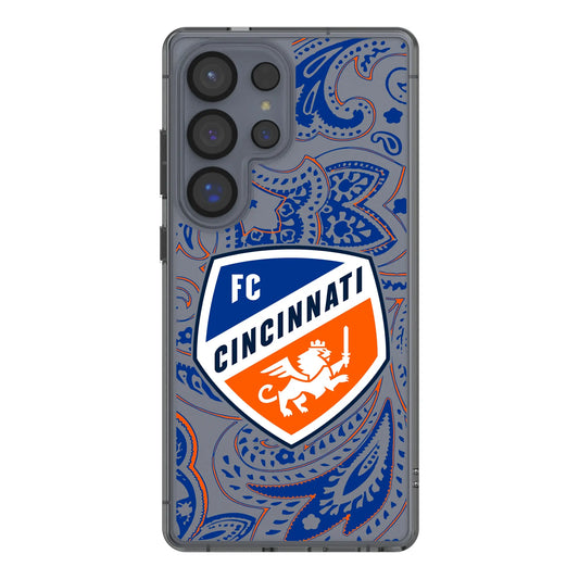 FC Cincinnati Paisley Clear Phone Case for Samsung Galaxy