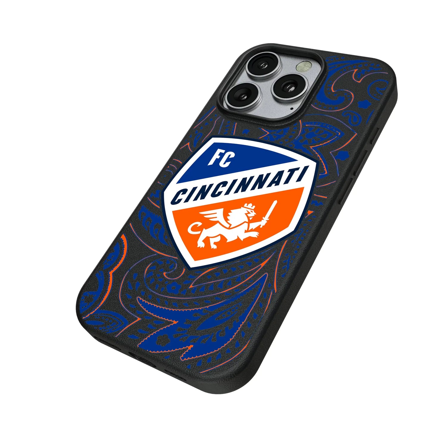 FC Cincinnati Paisley MagSafe Compatible Phone Case for Apple iPhone