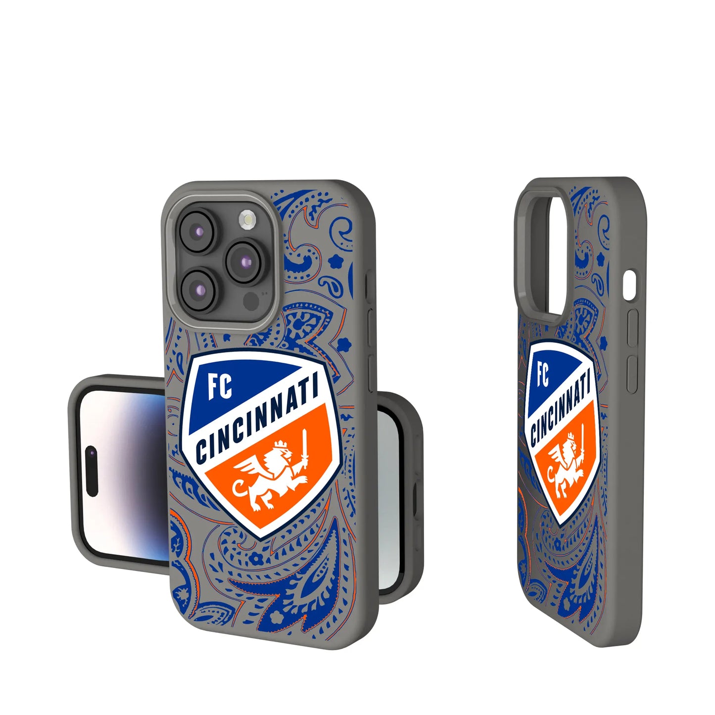 FC Cincinnati Paisley Soft Touch Phone Case for Apple iPhone