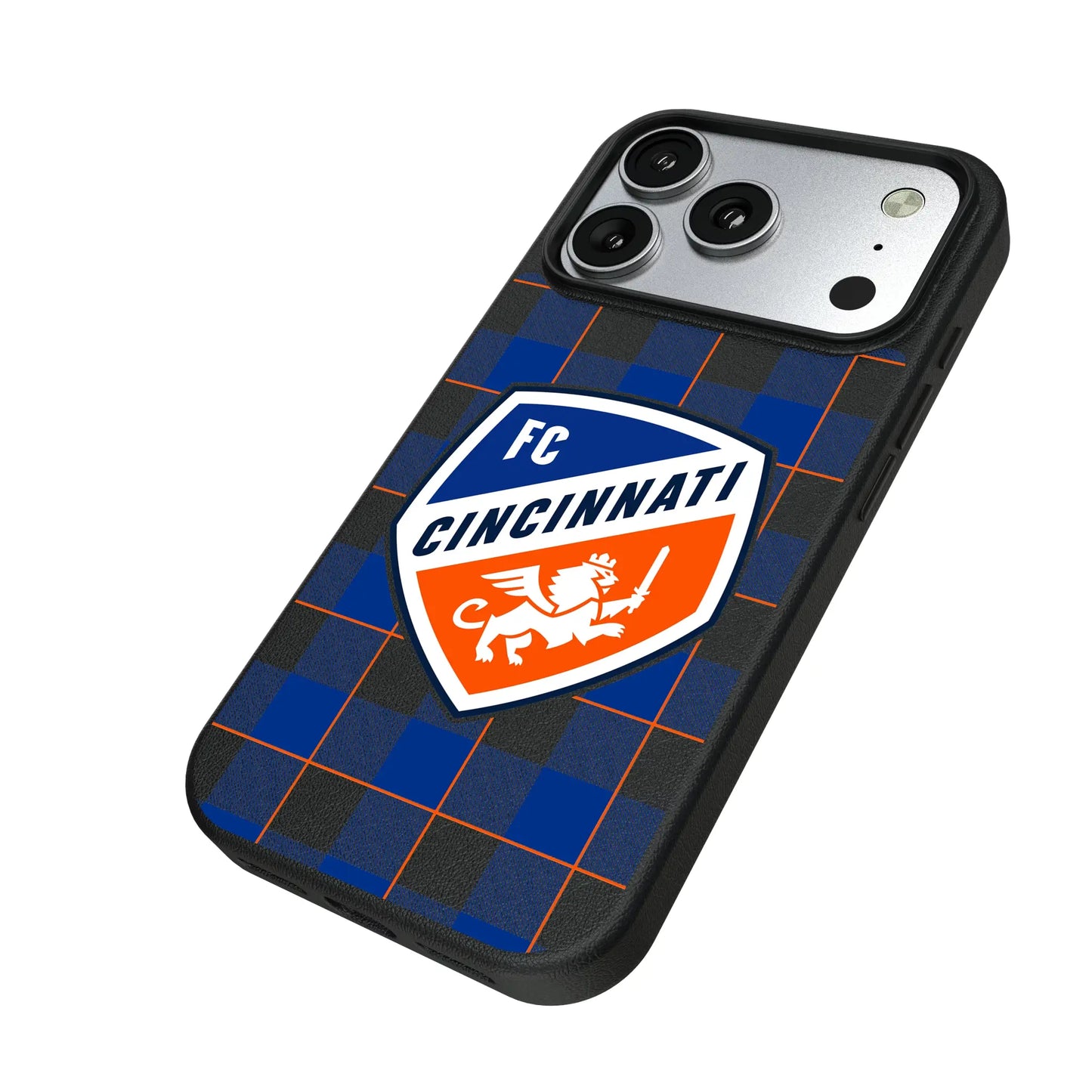 FC Cincinnati Plaid MagSafe Compatible Phone Case for Apple iPhone