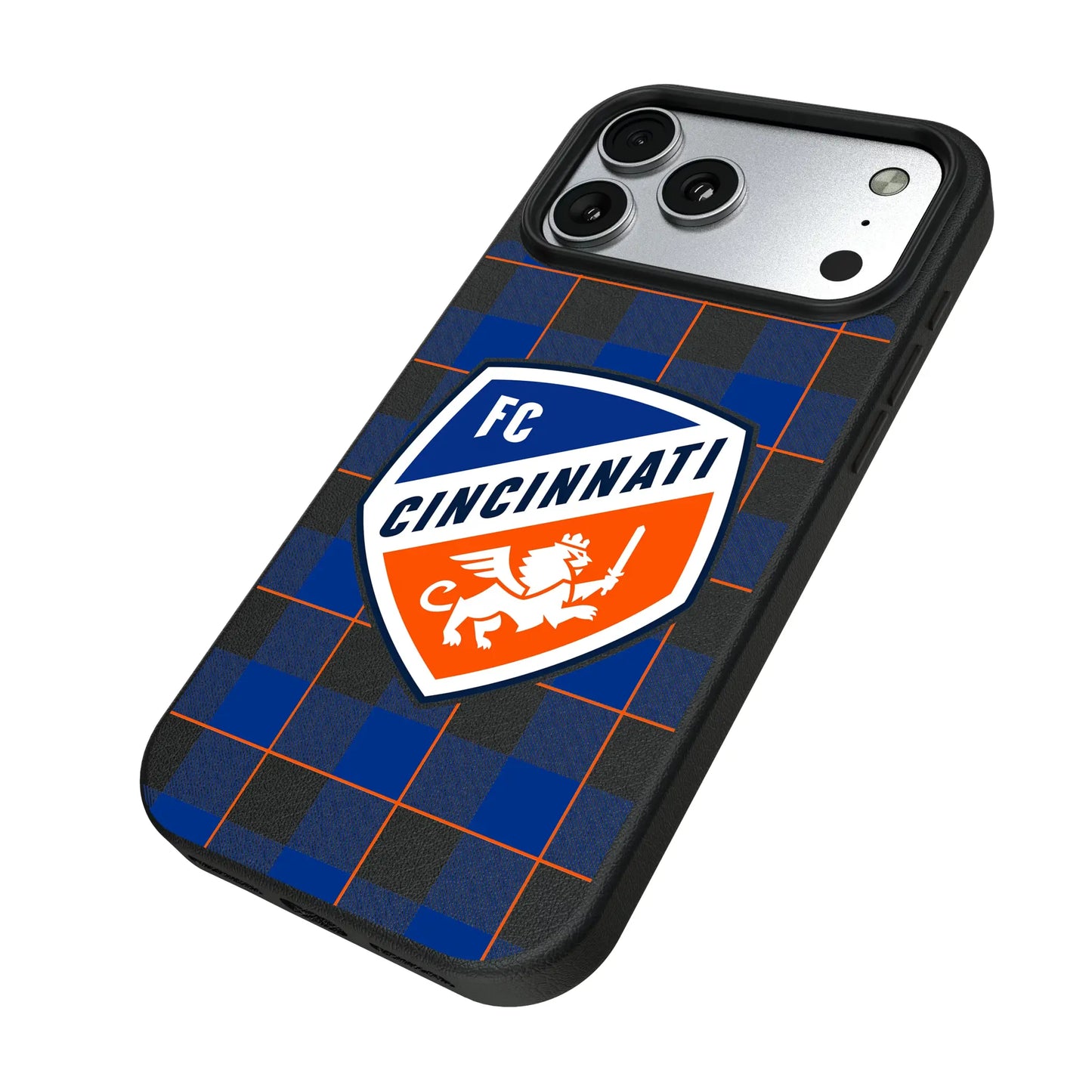 FC Cincinnati Plaid MagSafe Compatible Phone Case for Apple iPhone