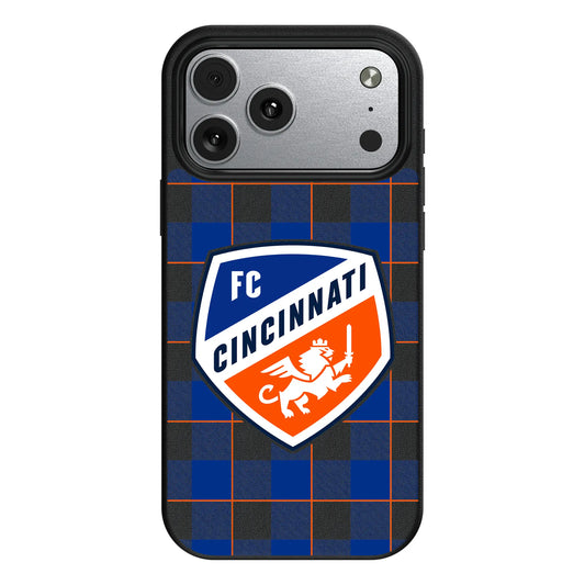 FC Cincinnati Plaid MagSafe Compatible Phone Case for Apple iPhone