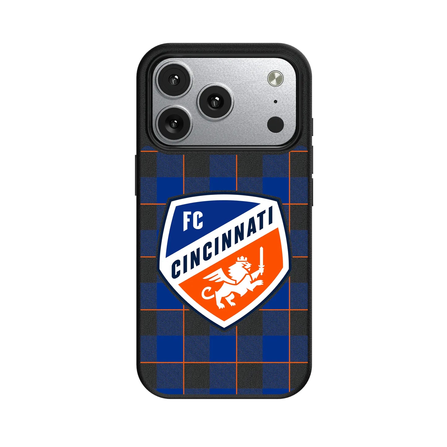 FC Cincinnati Plaid MagSafe Compatible Phone Case for Apple iPhone