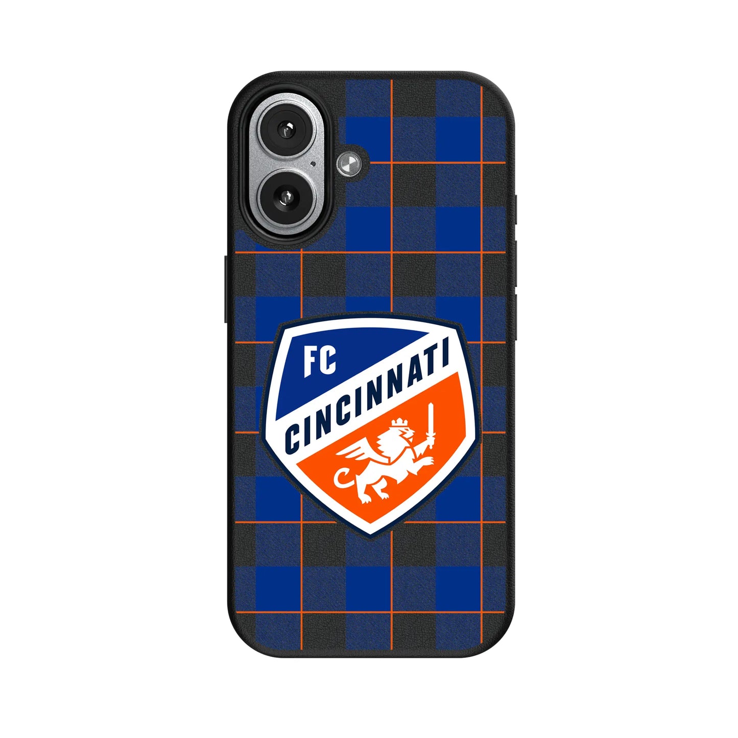 FC Cincinnati Plaid MagSafe Compatible Phone Case for Apple iPhone