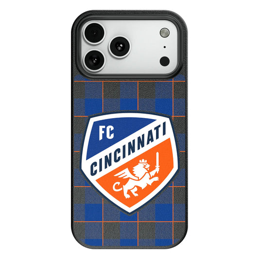 FC Cincinnati Plaid MagSafe Compatible Phone Case for Apple iPhone