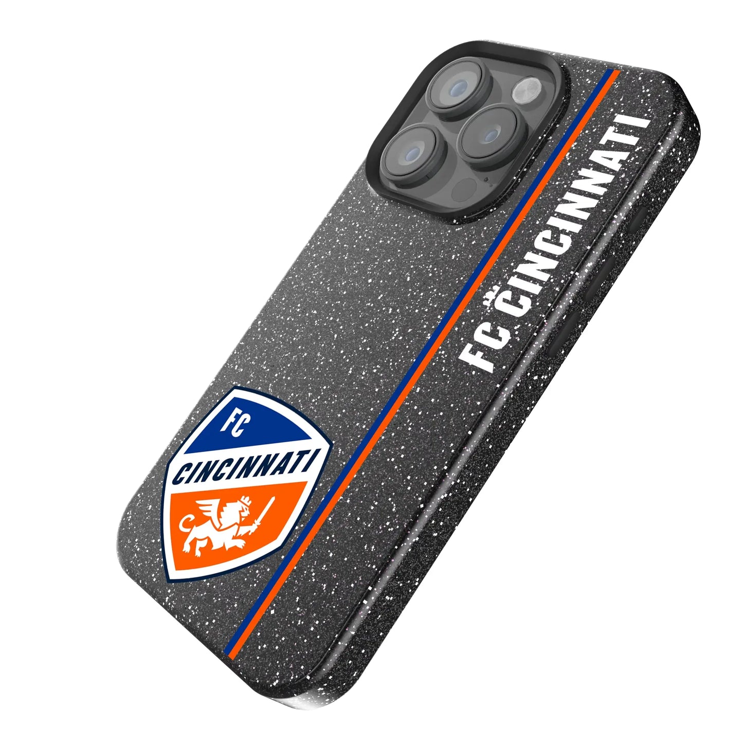 FC Cincinnati Sidebar Black Bling Phone Case for Apple iPhone