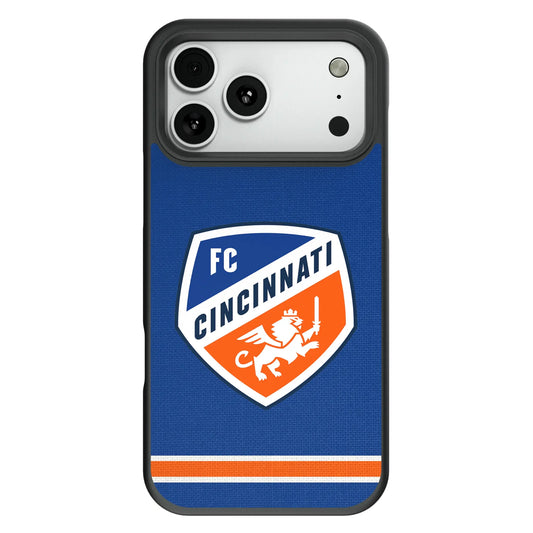 FC Cincinnati Stripe Bump Phone Case for Apple iPhone