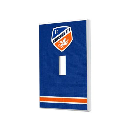 FC Cincinnati Stripe Hidden-Screw Light Switch Plate